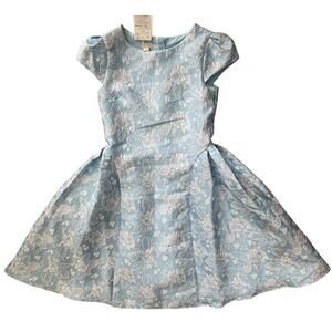 NWT Monsoon English Rose Jacquard Dress Special Occasion Fancy Size Girl's 12/13